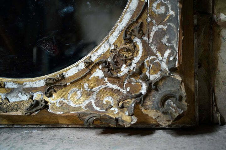 A Large Early Victorian Giltwood Wall Mirror C.1840 60 photo vinterior