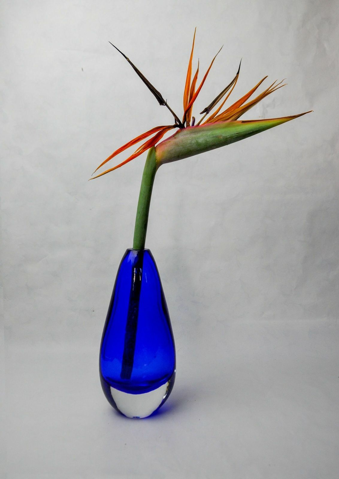 Blue Sommerso Vase By Seguso, Murano Glass, Italy, 1970 photo for sale