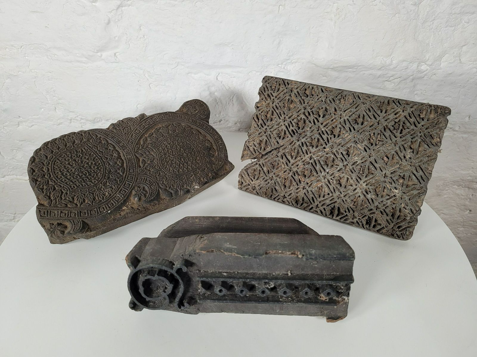 Antique Indian 19th Century Wooden Printing Blocks/ Screen Printing