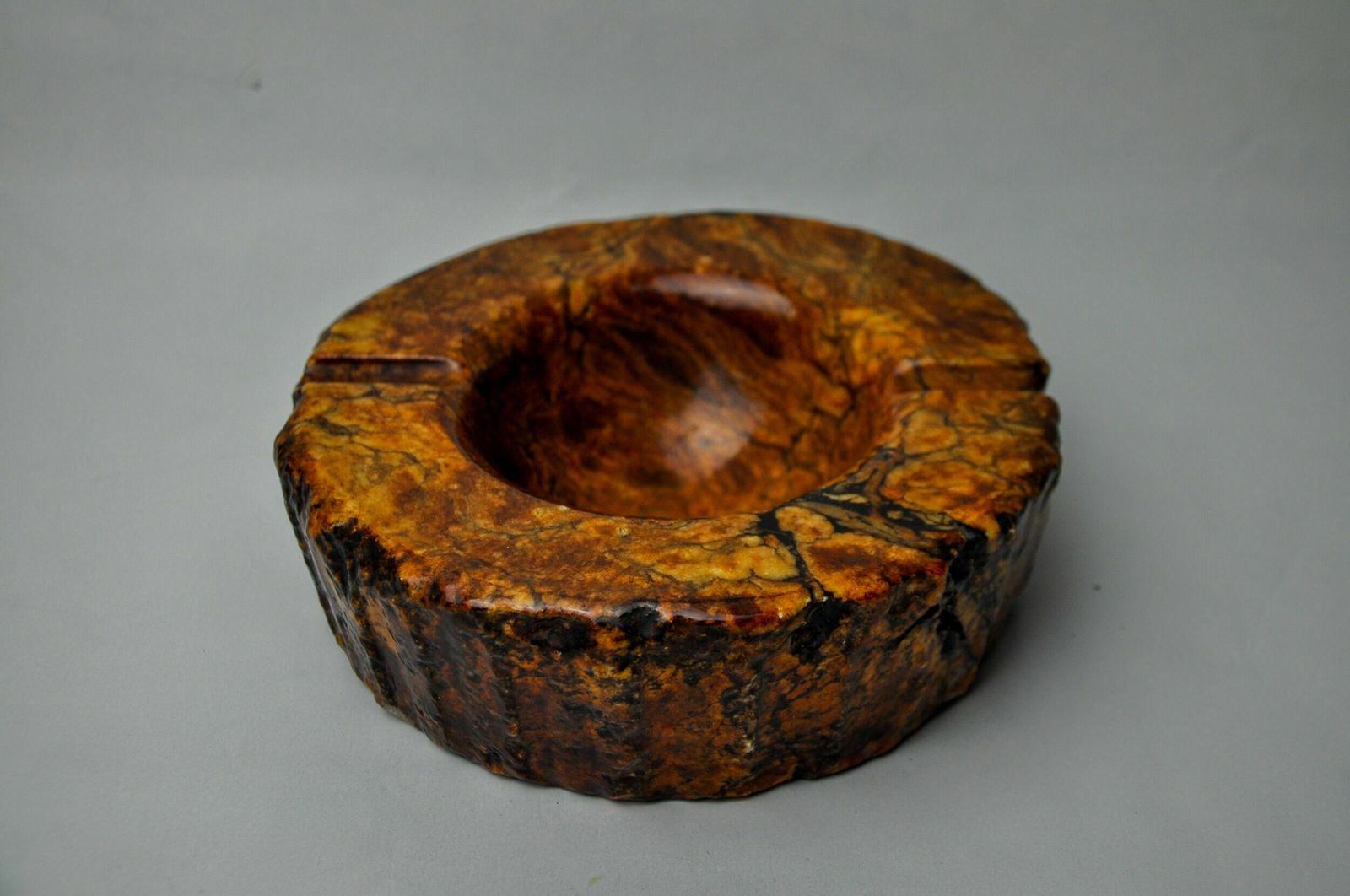 Ocher Alabaster Ashtray By Romano Bianchi, Italy, 1970 photo Home Decor