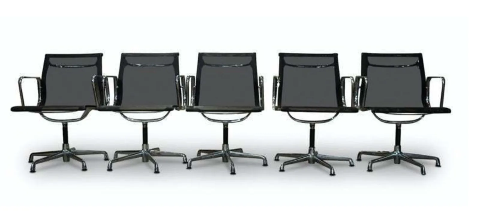 Eames Ea108 Swivel Task Chair Licensed & Manufactured Made By Icf De Padova Of Italy 1990s Two Chairs In Stock Ol