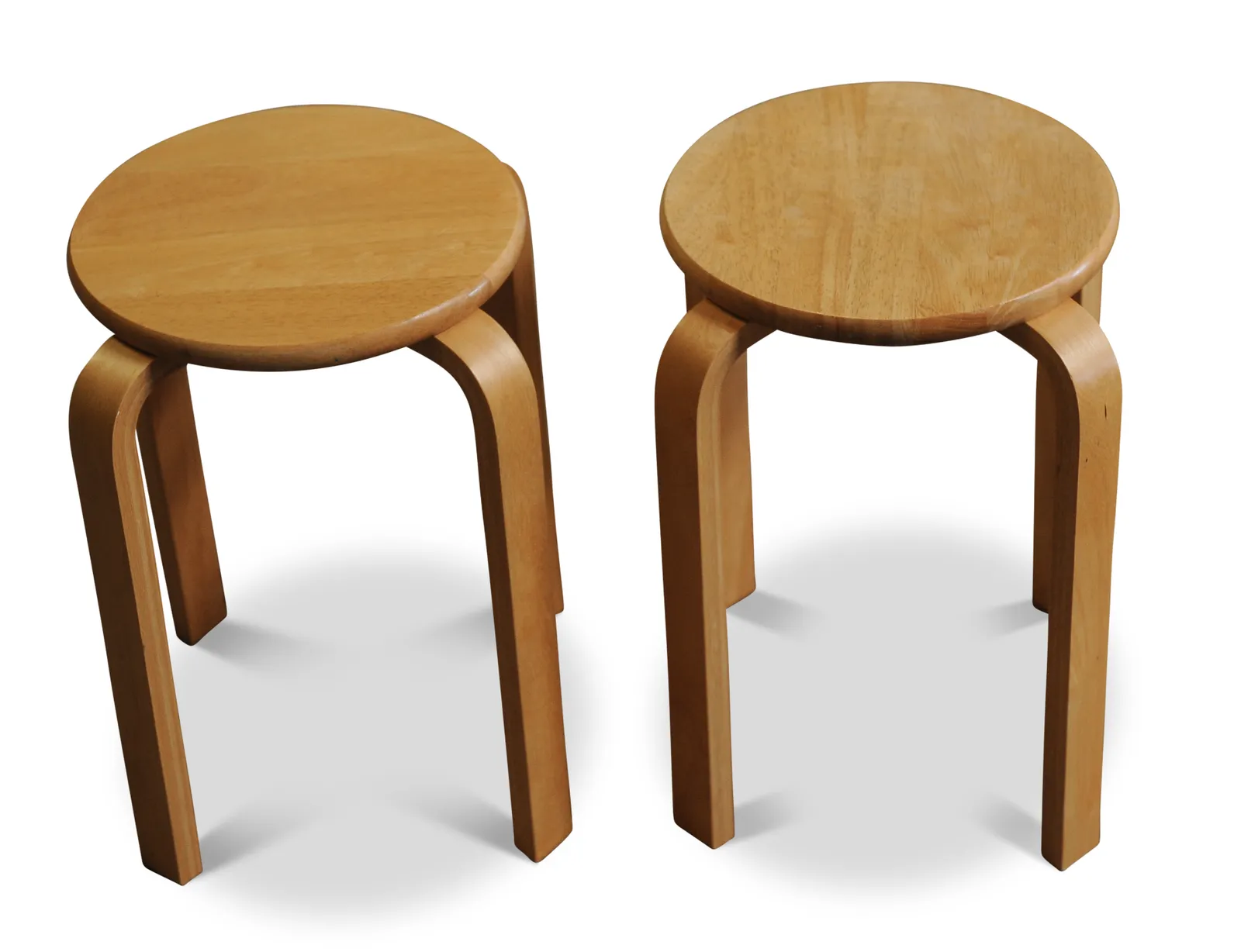 Alvar Aalto For Artek Solid Bentwood Stacking E60 Pascoe Stool 1960s   Two In Stock Price Per Item Ol photo for sale