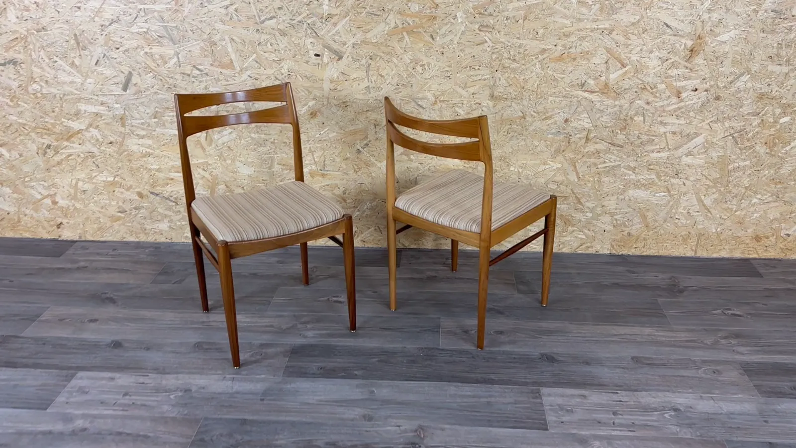 2x 60s 70s Dining Chair Dining Chair Mid Century Danish Modern Design photo furniture
