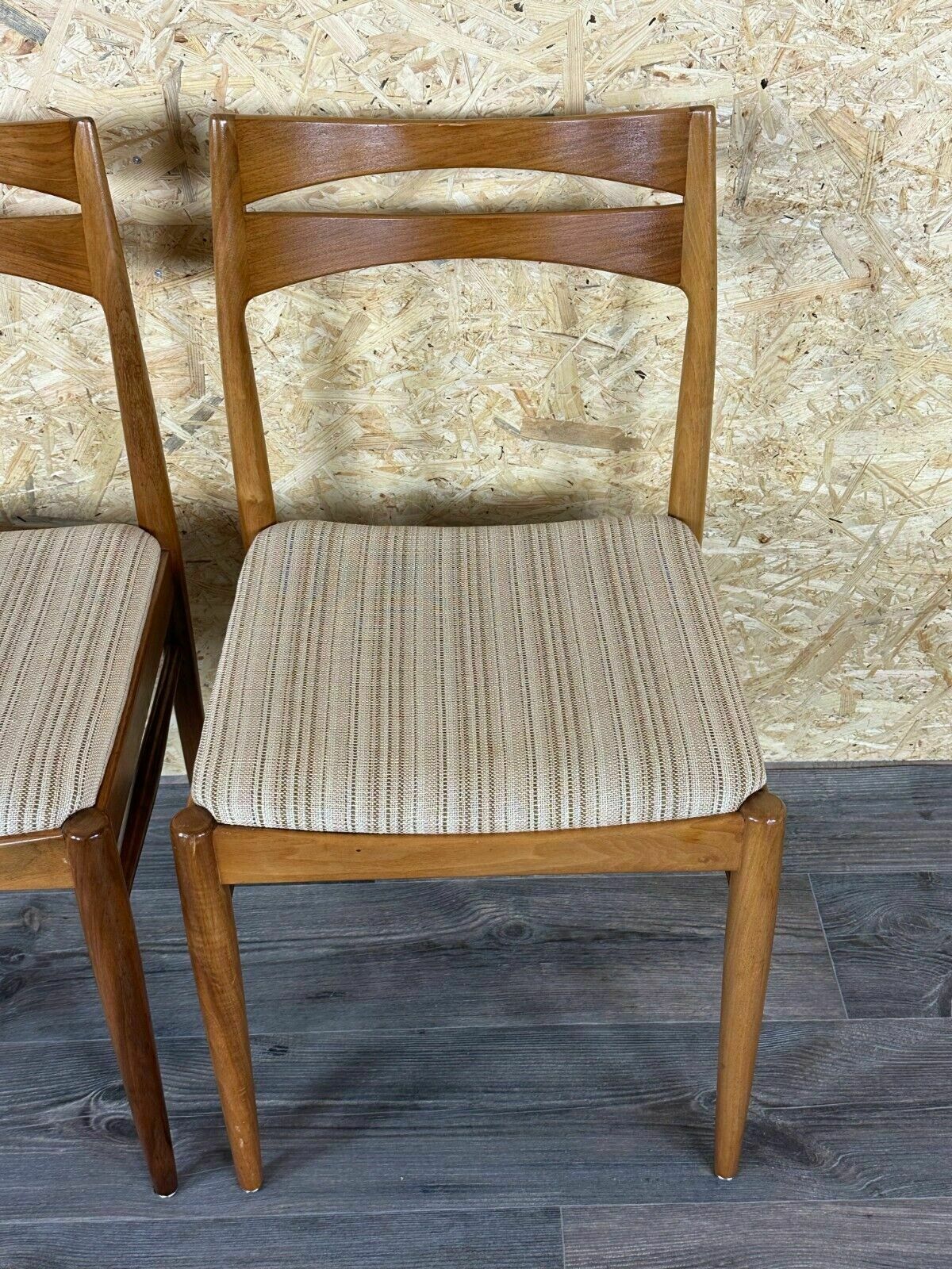 2x 60s 70s Dining Chair Dining Chair Mid Century Danish Modern Design photo vintage