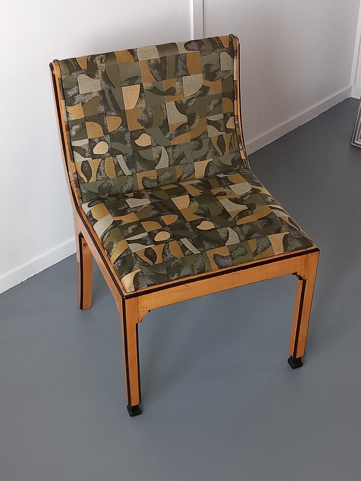 Art Deco Chair, 1940s, Satinwood