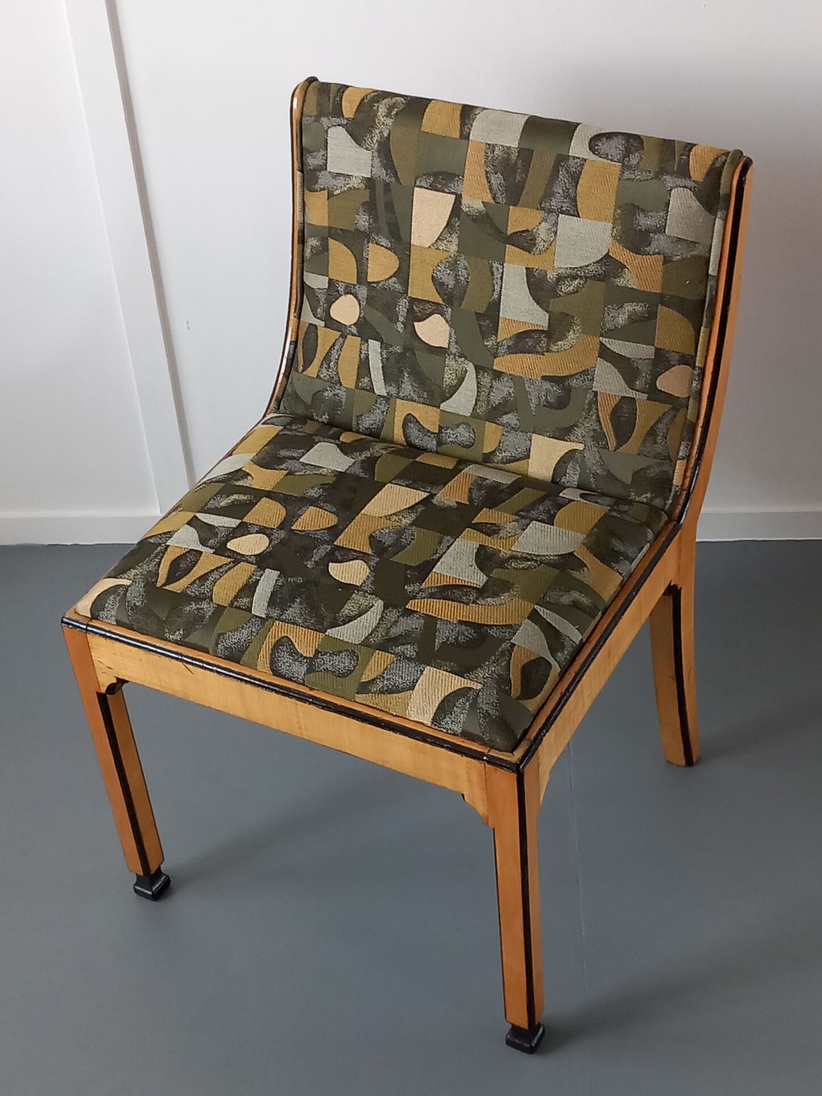 Art Deco Chair, 1940s, Satinwood photo furniture