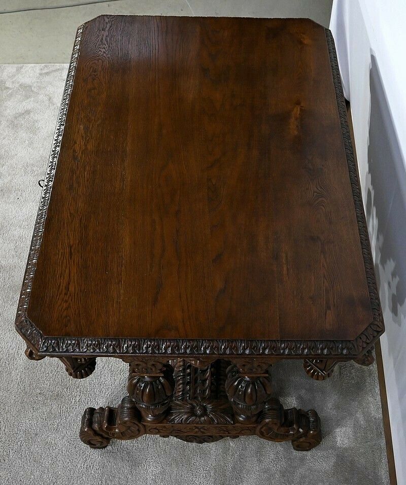 Desk In The Gothic Renaissance Style, Late 19th Century photo vinterior