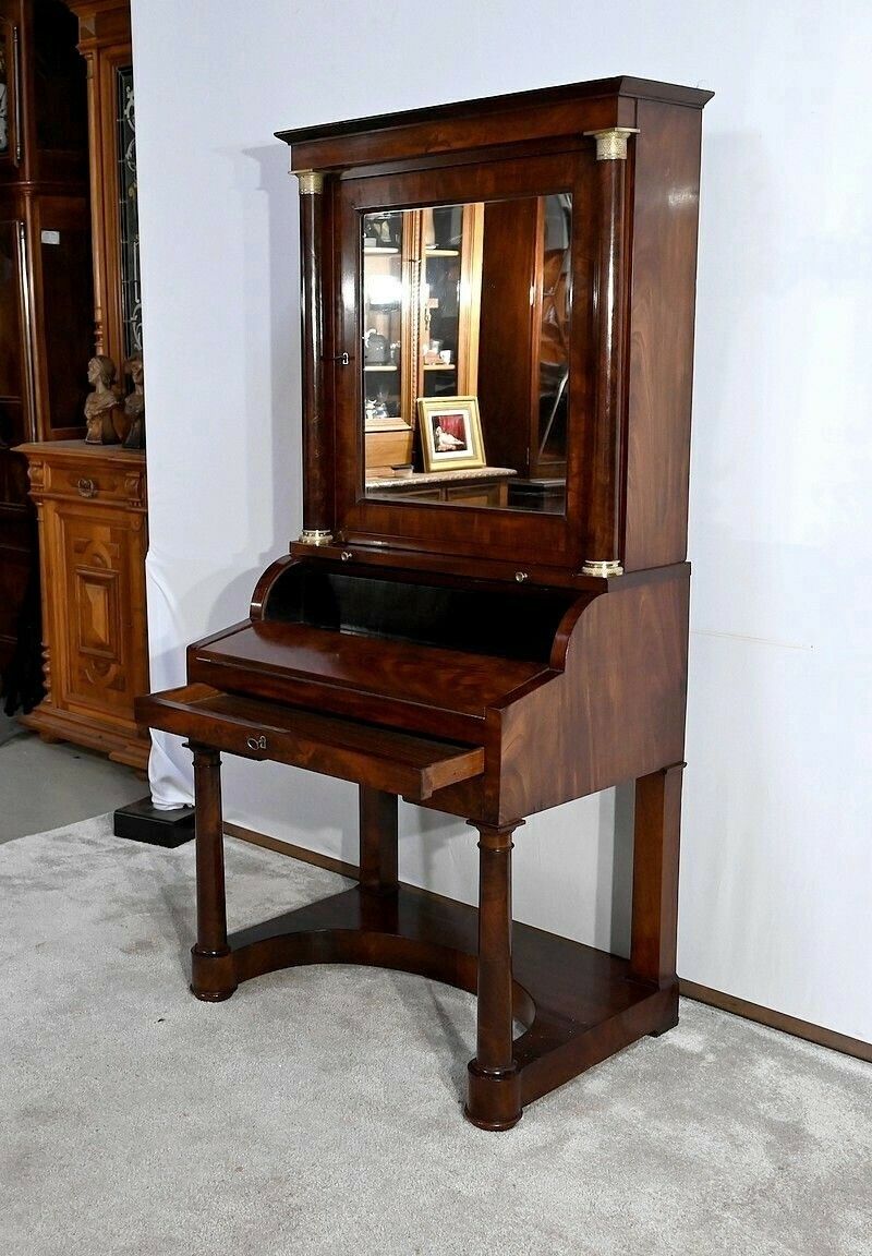 Small Cylinder Desk, Empire Period, Early 19th Century photo for sale