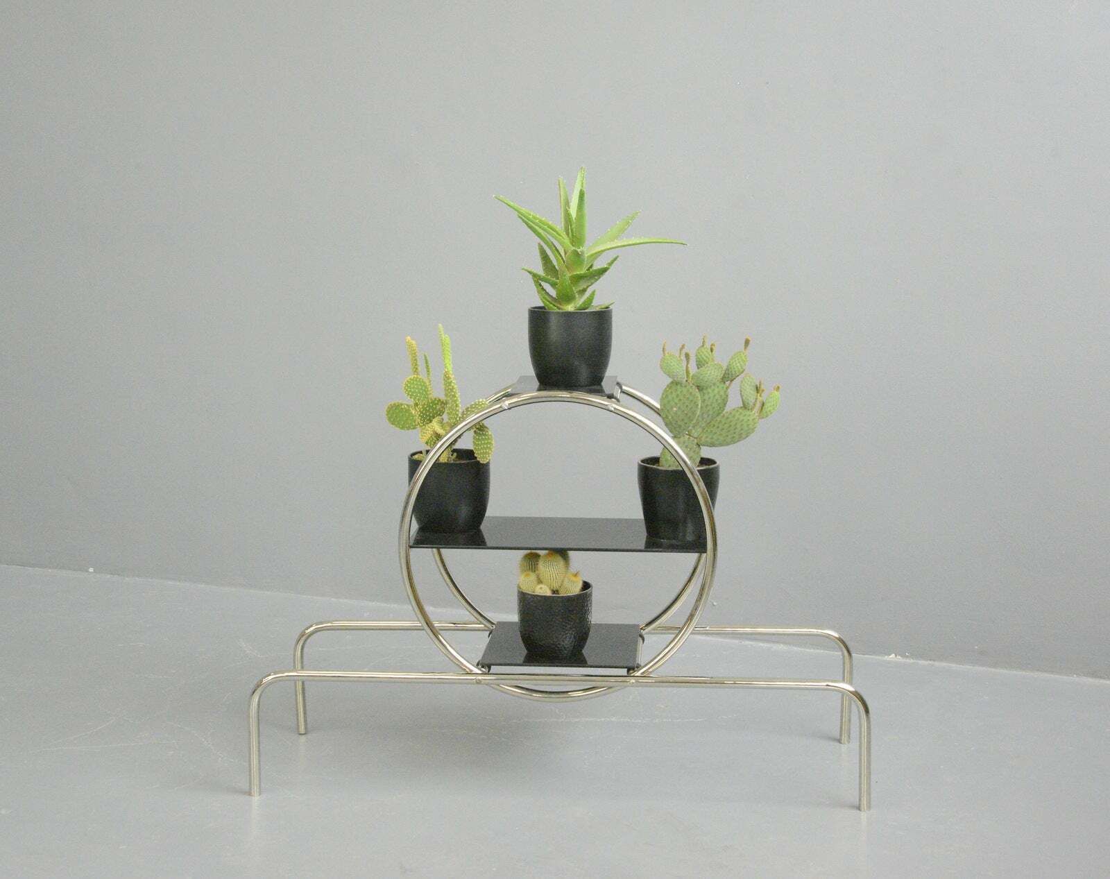 Bauhaus Plant Stand By Emile Guyot For Thonet Circa 1930s photo vinterior
