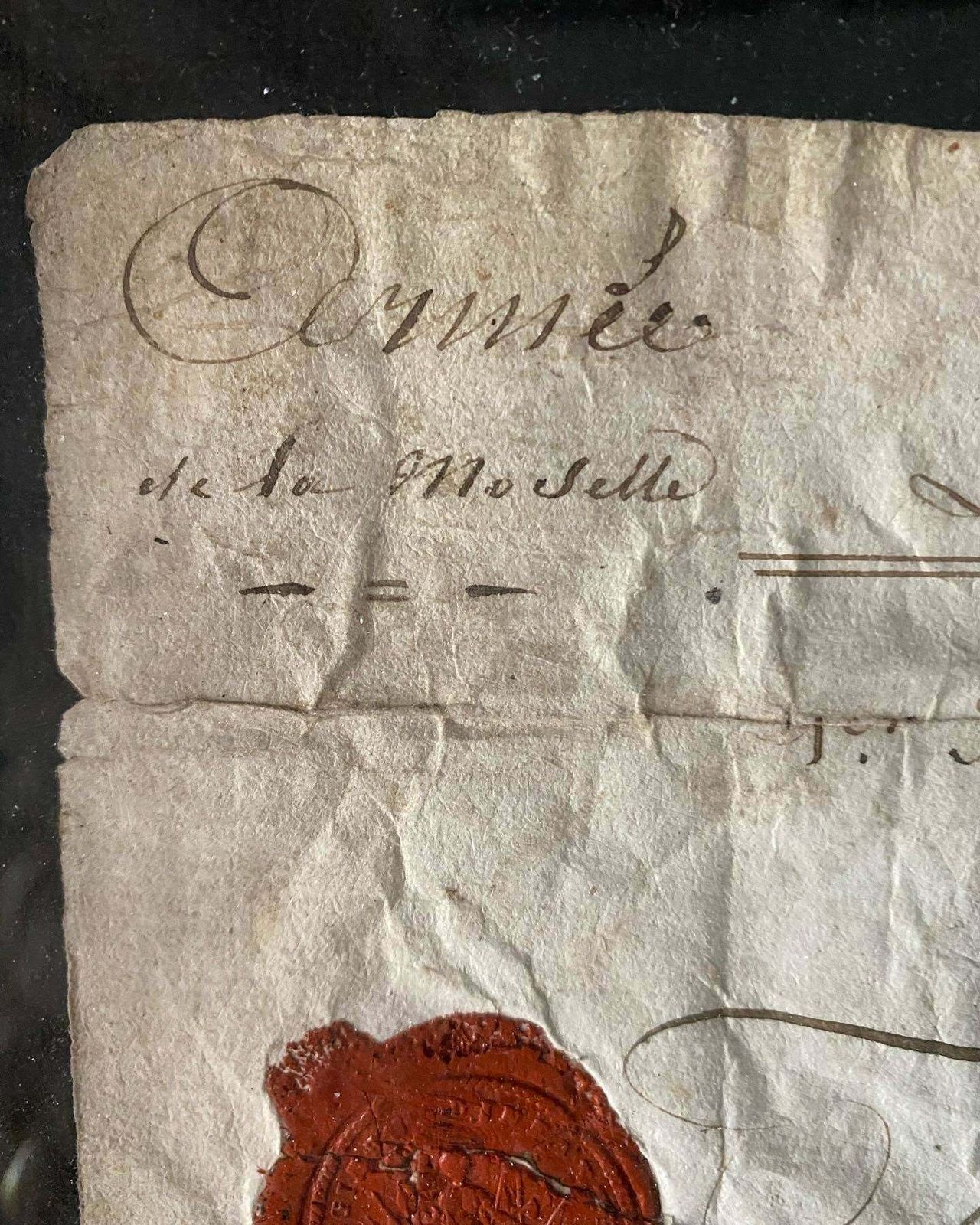 French Sealed Document From 1790’s Stamped And Certified photo furniture