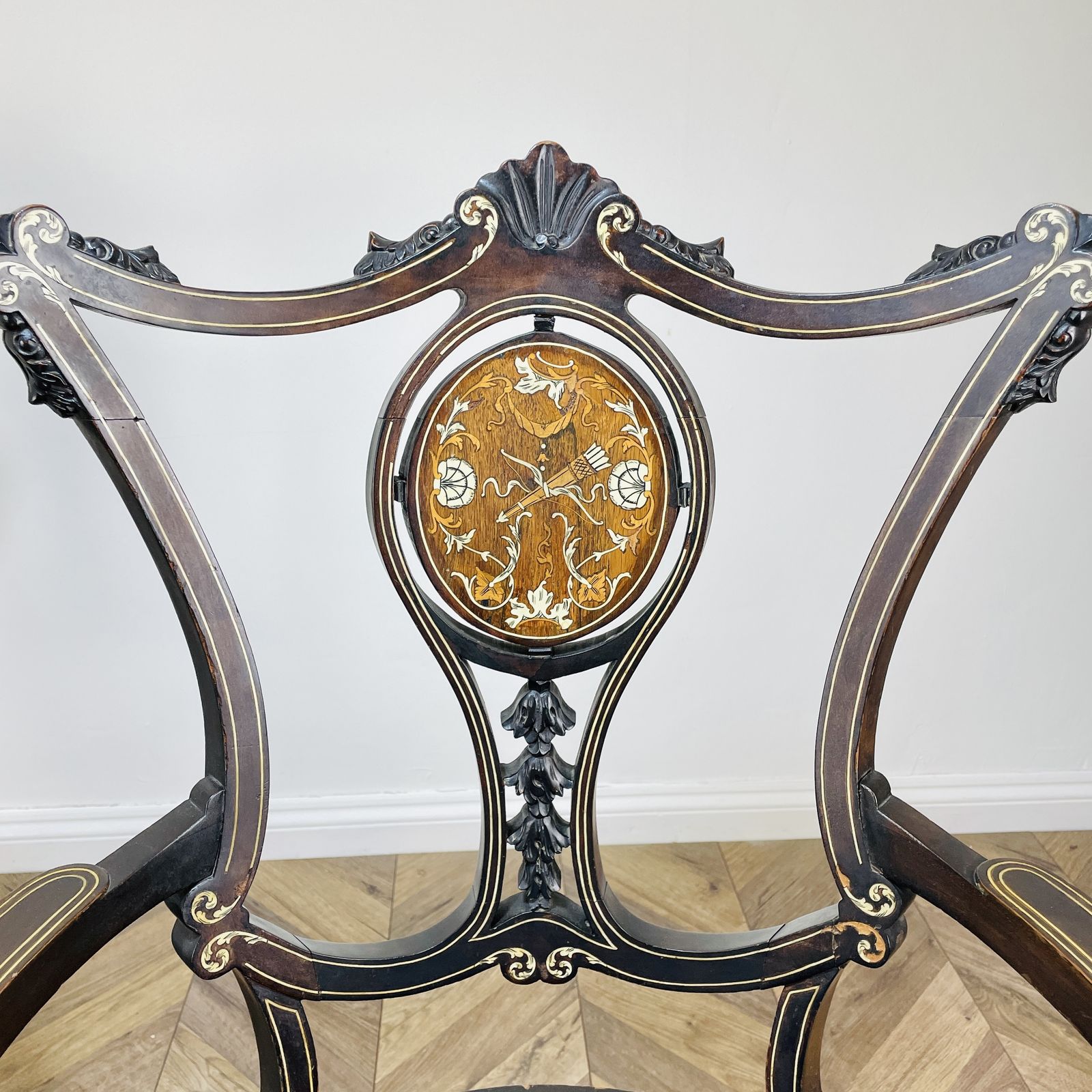 Antique Ornate French Armchairs, Set Of 2 photo buy