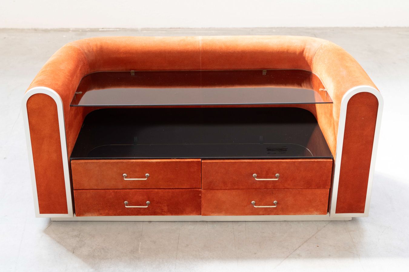 Dresser In Alcantara, 70s, 1970s