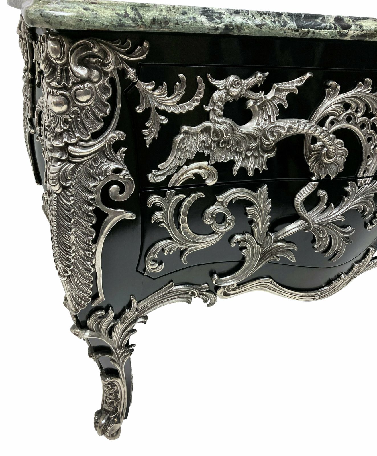 A Monumental Silver Mounted Commode A Vantaux After Gaudreaux photo for sale