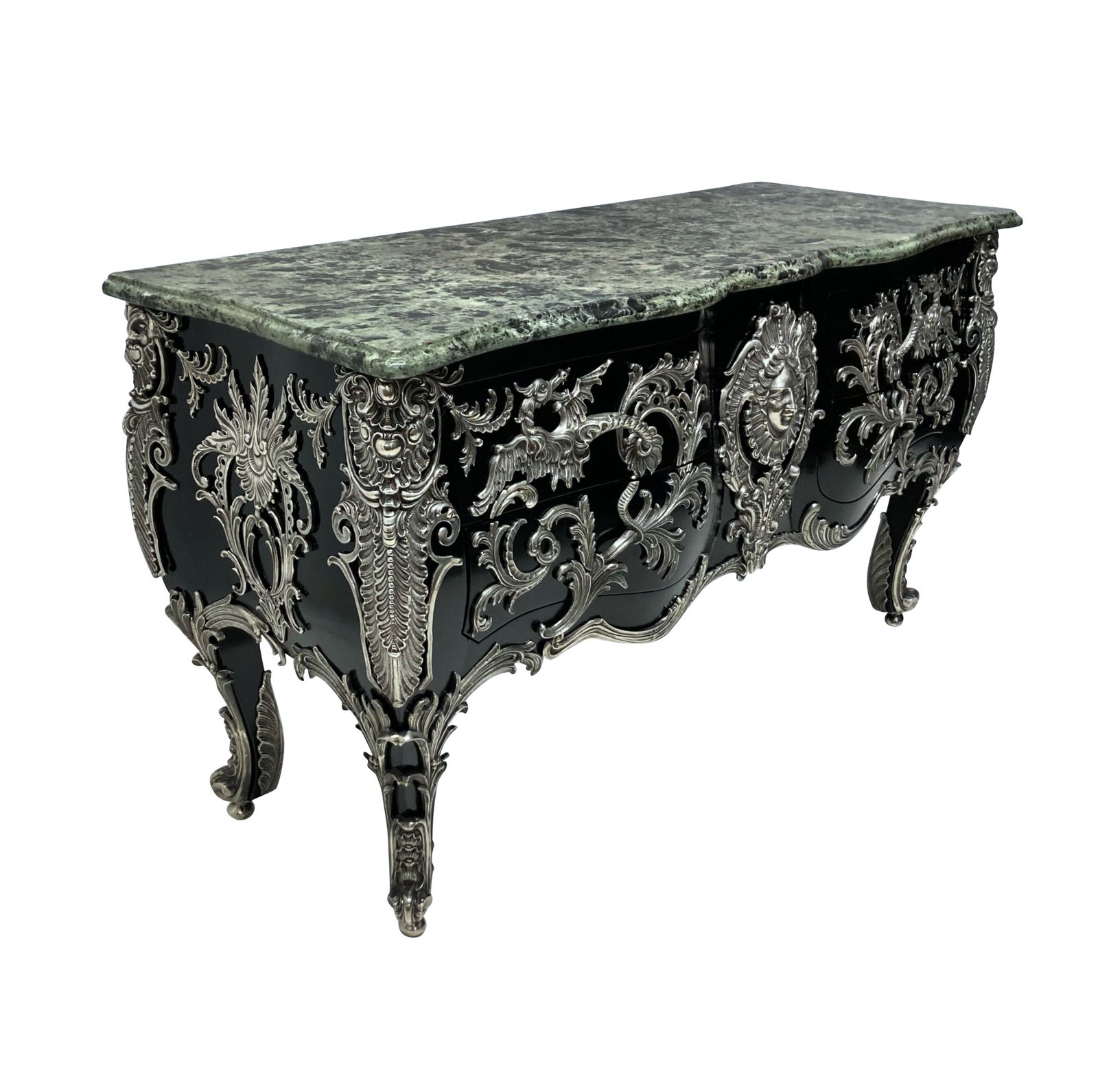 photo for sale A Monumental Silver Mounted Commode A Vantaux After Gaudreaux