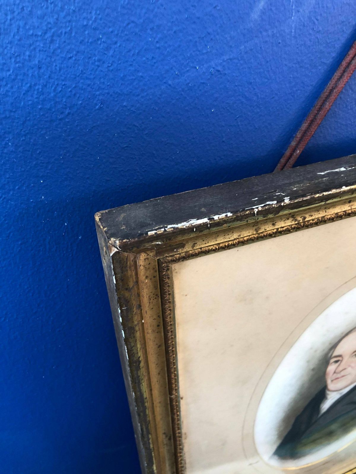 photo for sale Antique 19th Century Watercolour Depicting A Smartly Dressed Gentleman   England English Suffolk Gilt Worn Antique Frame   Portrait Of Man