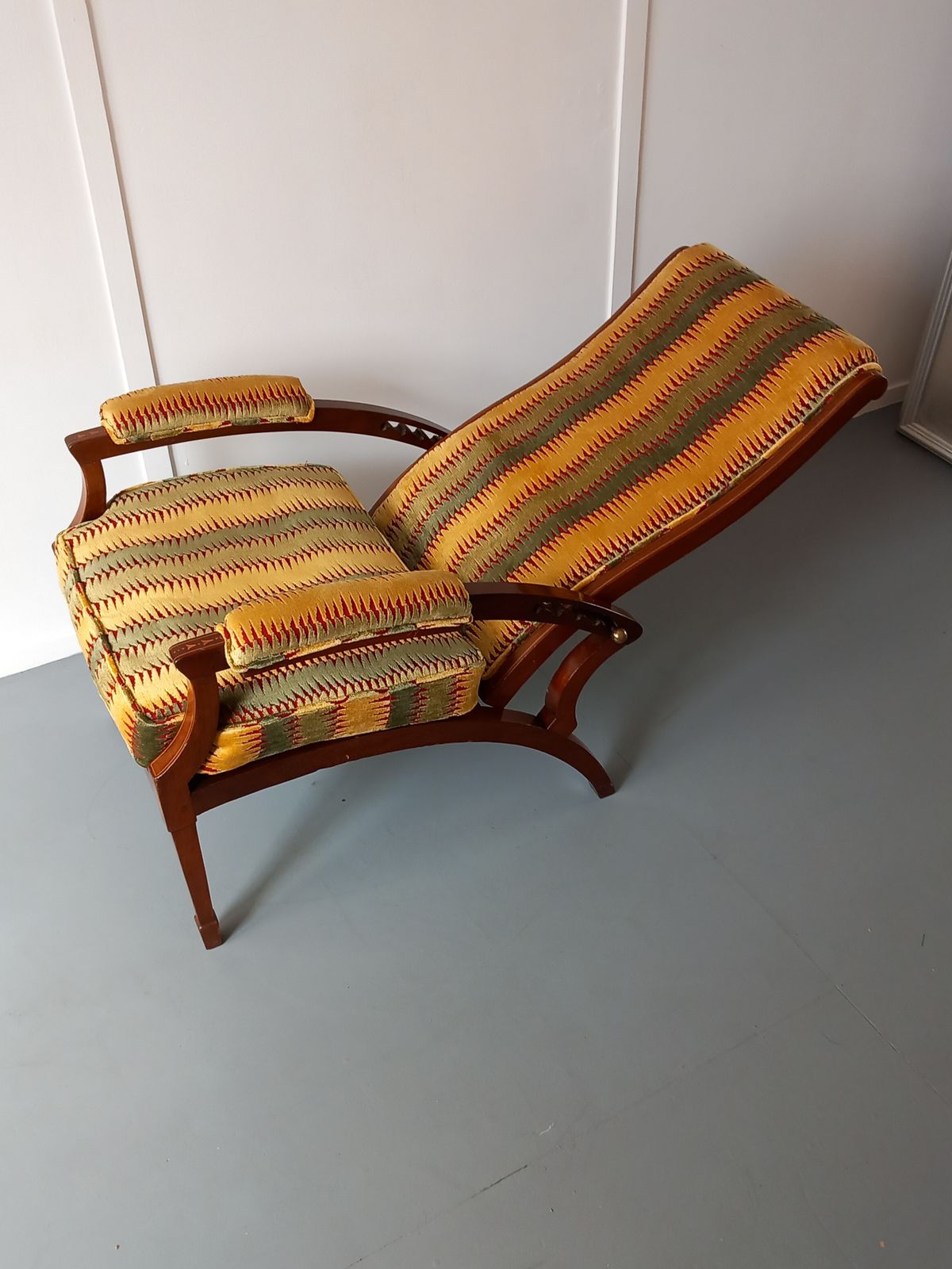 Recliner Armchair, 1910s, Mahogany photo vinterior