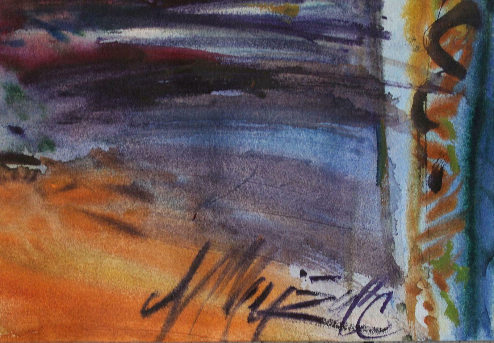 Malda Muizule Old City. 1965. Paper, Watercolour, photo furniture