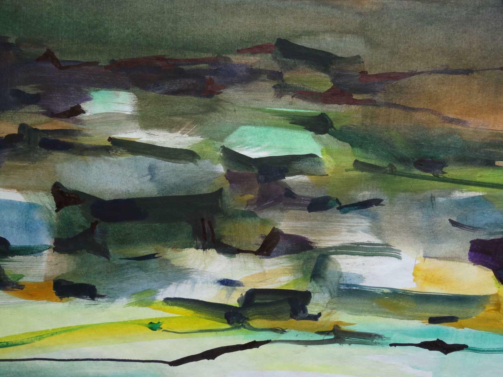Zigmunds Snore Sea At Winter. 2020. Watercolour, Paper, photo for sale