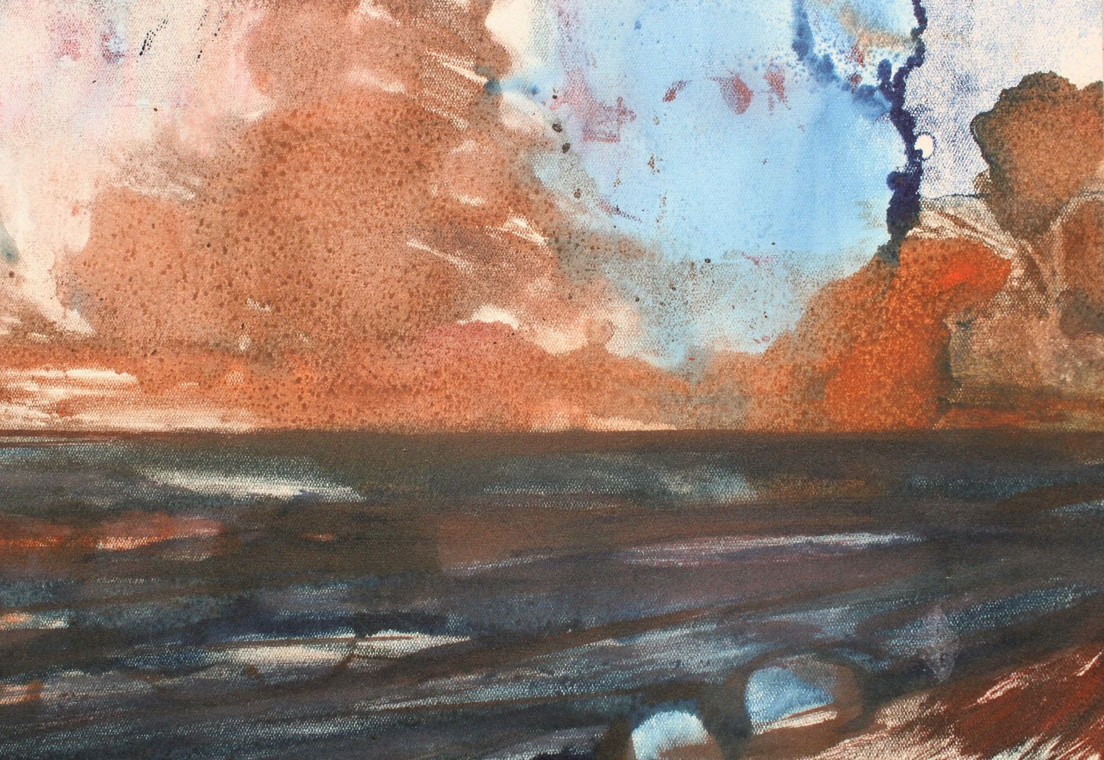 Dzidra Ezergaile On A Light Day By The Sea. 1966, Paper, Watercolour,  1966 photo buy