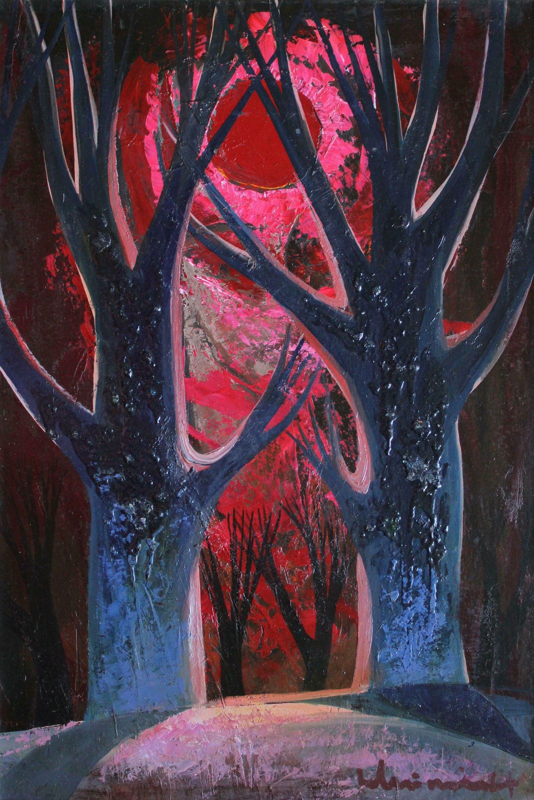 Laimdots Murnieks Mood. 1979. Oil On Cardboard,  1979