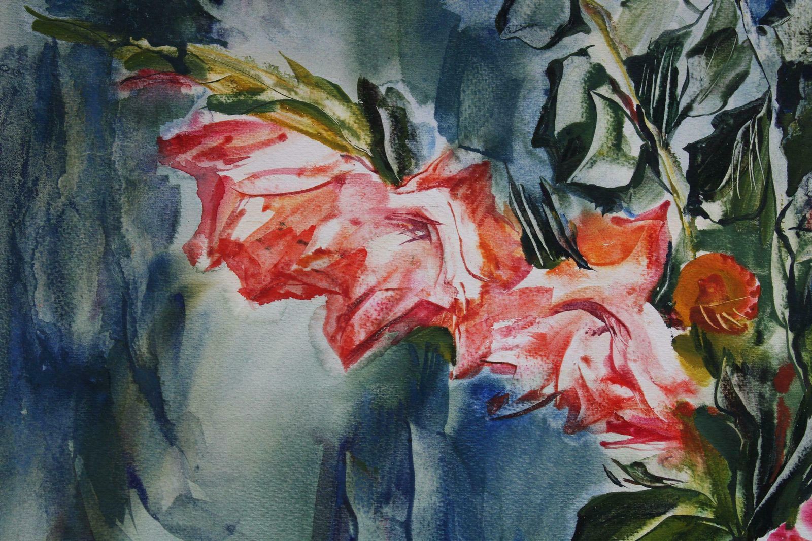 Malda Muizule Still Life. Paper, Watercolour,  1975 photo vinterior