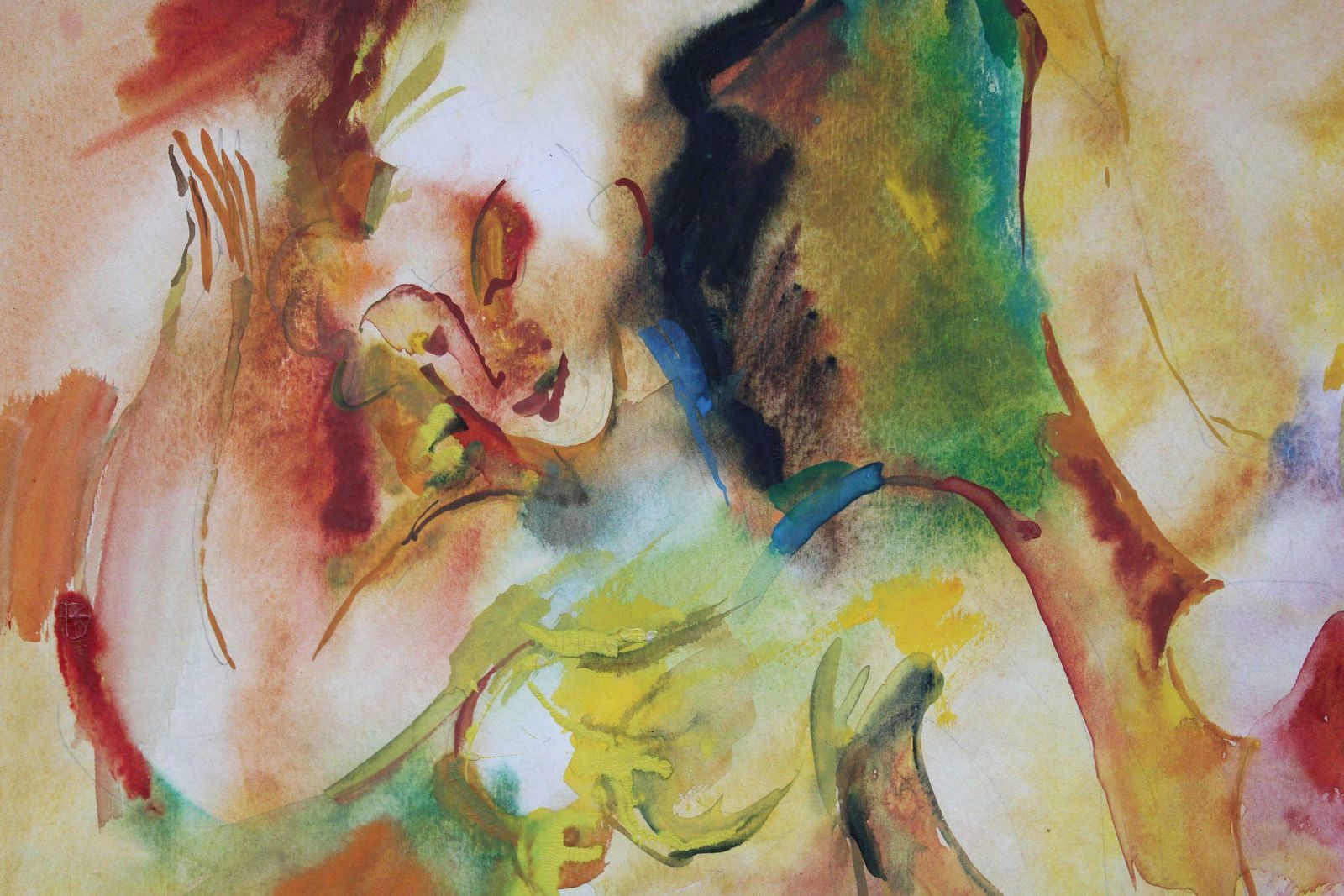 Malda Muizule Dances. Paper, Watercolour, 1975 photo buy