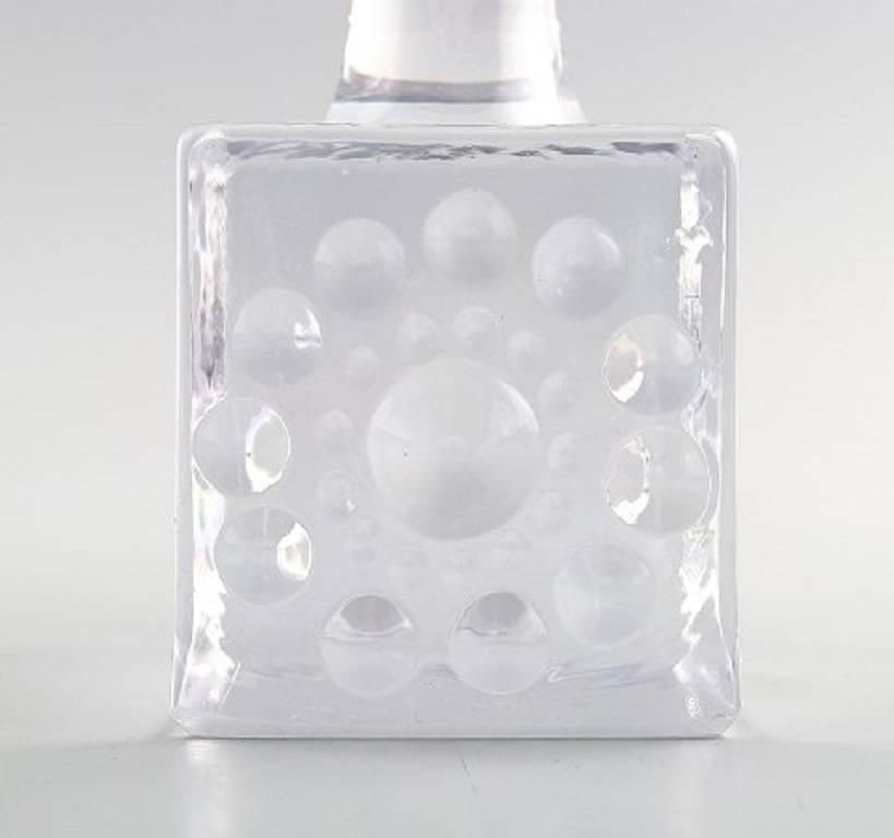 Kosta Boda, Bertil Vallien, Two Art Glass Candlesticks, 1980s photo for sale