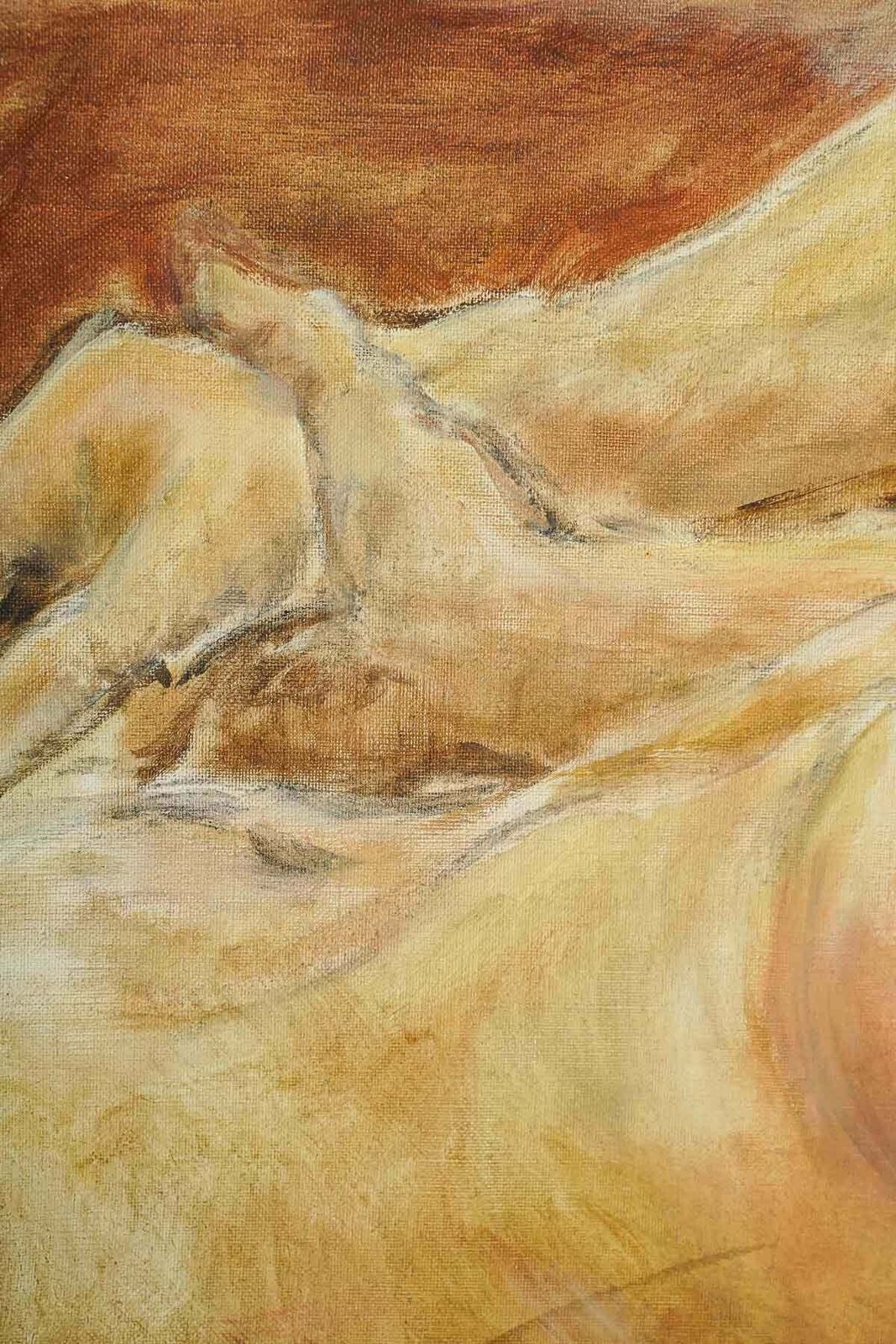 Oil On Canvas, Signed Evelyne Luez photo buy