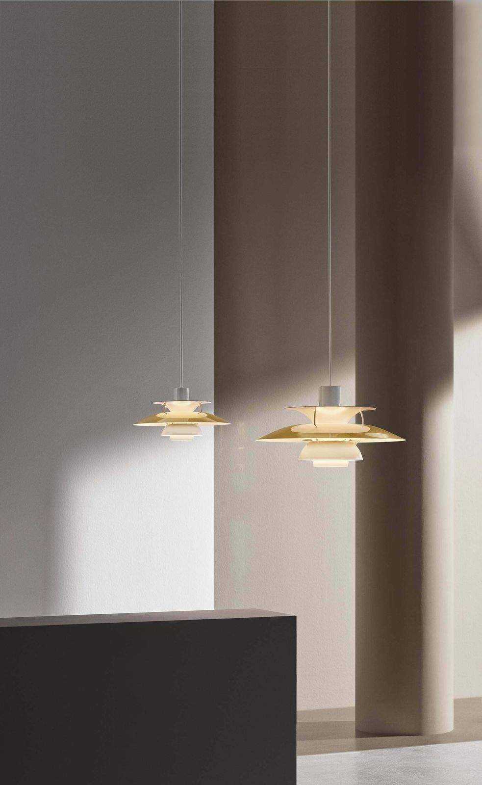 Louis Poulsen, Medium Metal Pendant Light By Poul Henningsen photo for sale