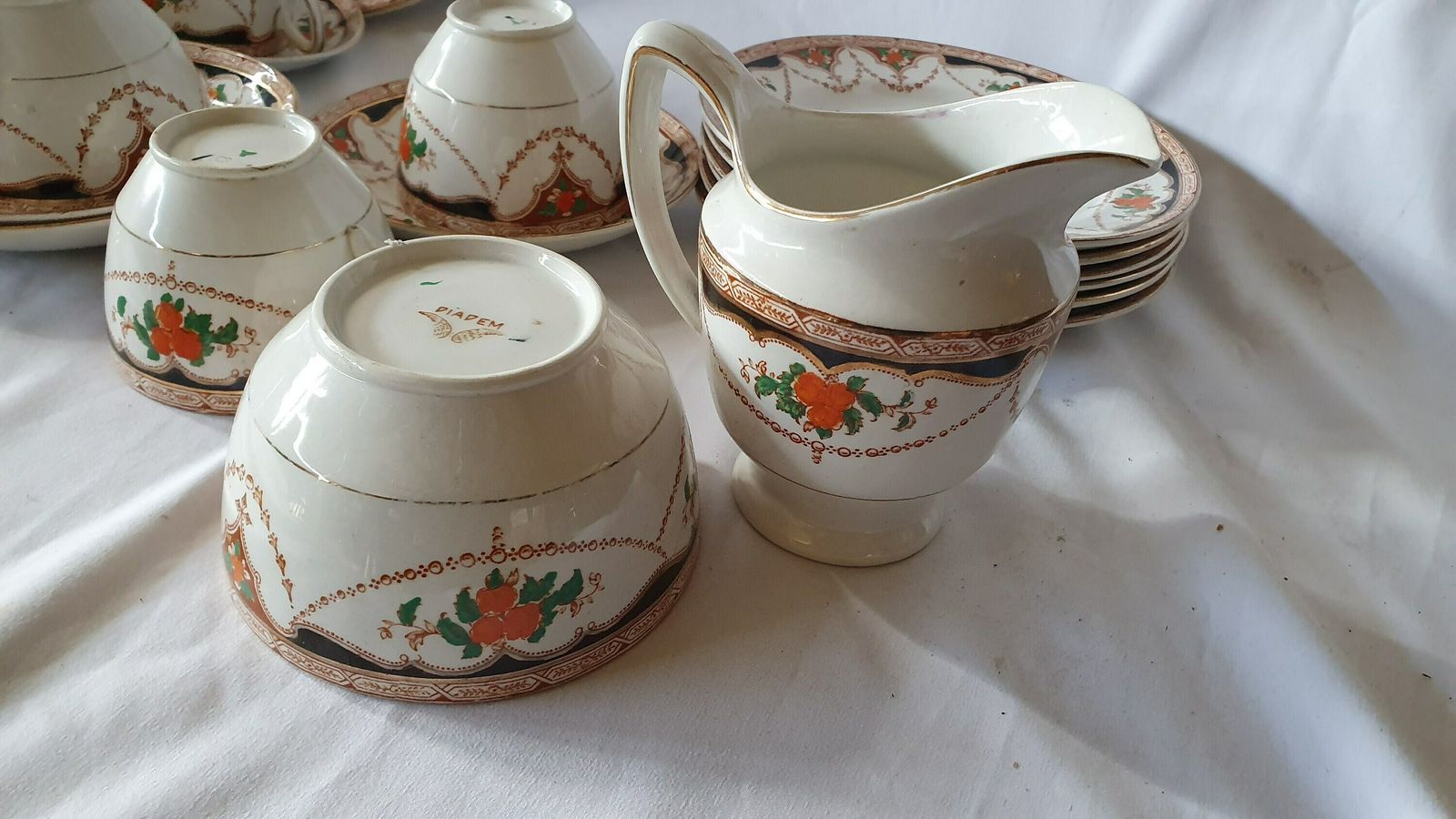 Large Vintage Ceramic Tea Service Diadem And Osborne. Tea Party! 24 Pieces. Early 20th Century. Tea Set photo buy
