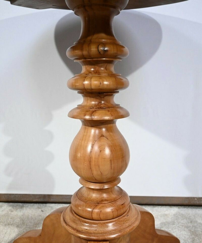 Small Pedestal Table In Blond Cherry, Louis Philippe Period   2nd Half Of The 19th Century photo buy