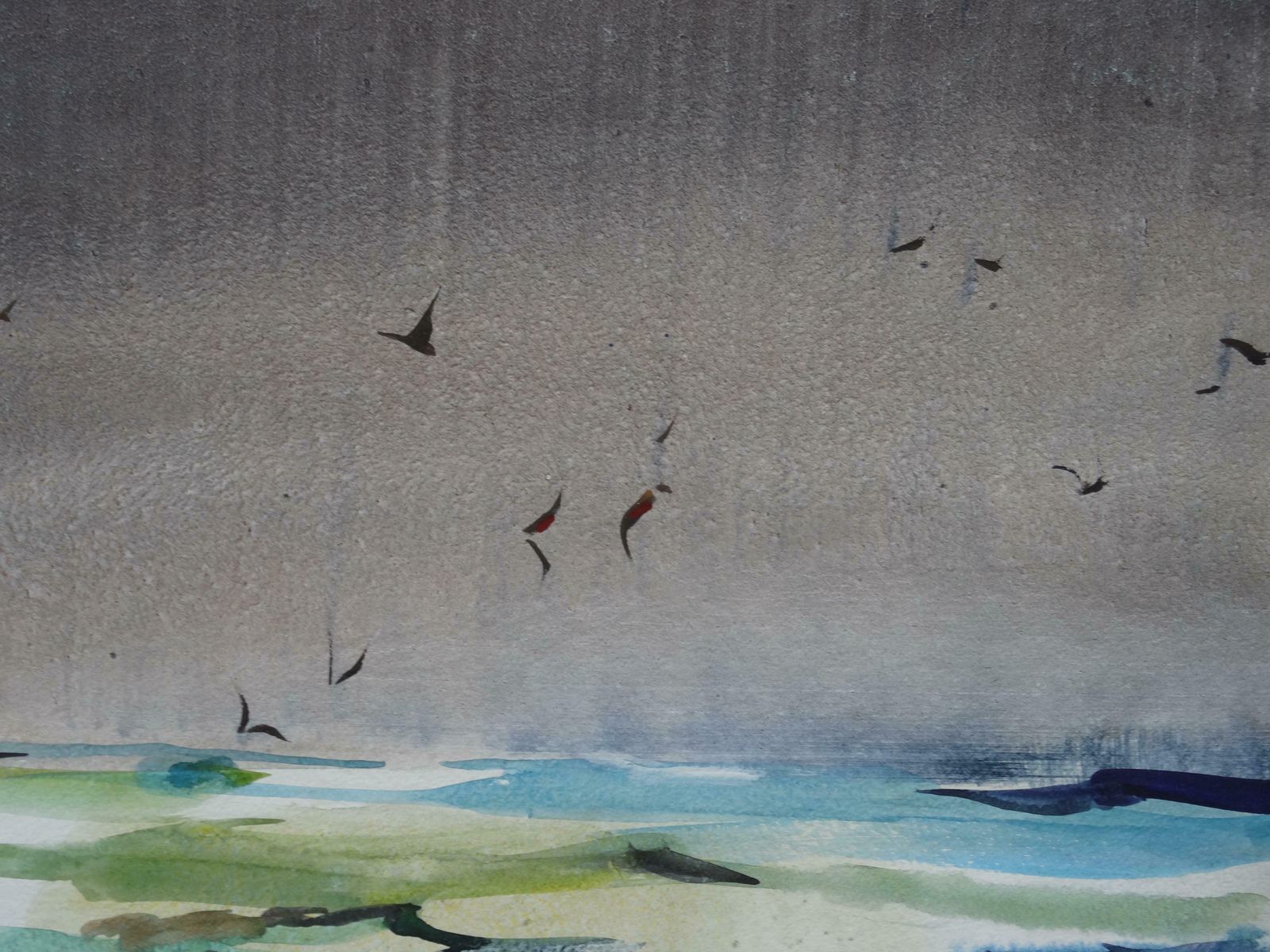 Zigmunds Snore Birds. 2020. Watercolour, Paper photo for sale