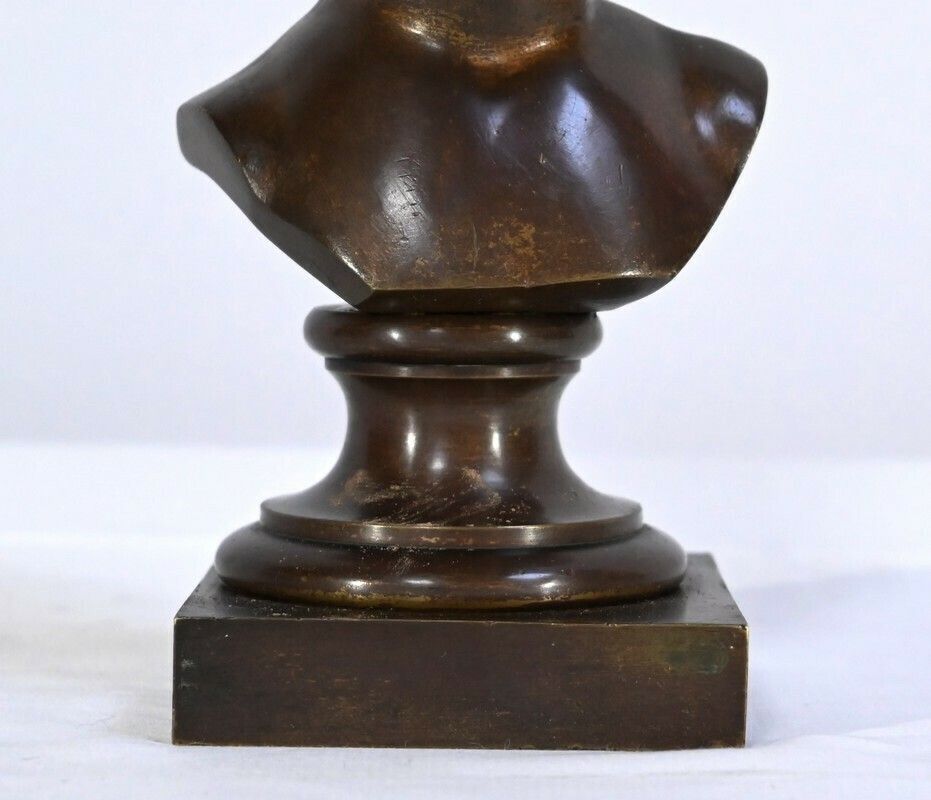 photo furniture Pair Of Bronzes "Laughing Jean, Crying Jean", After Ja.Houdon   Late 19th Century