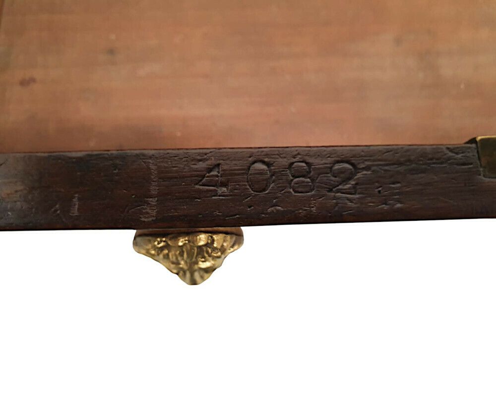 A Very Rare And Fine Irish Georgian Sofa Table Stamped Gillington Of Dublin photo vintage