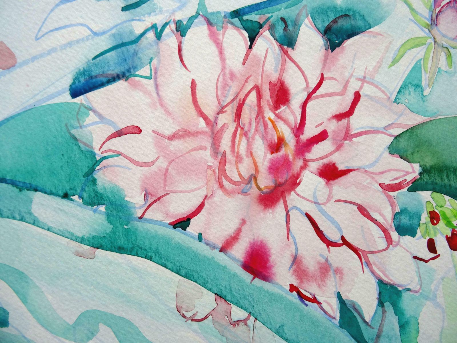 Ingrida Irbe Flowers Luxembourg Garden Paris. 2010. Watercolour On Paper photo Art