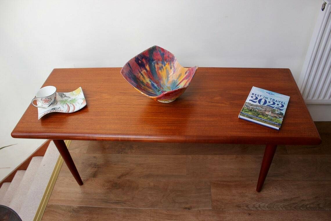 Mid Century Danish Teak Coffee Table By C. F. Christensen For Silkeborg photo furniture