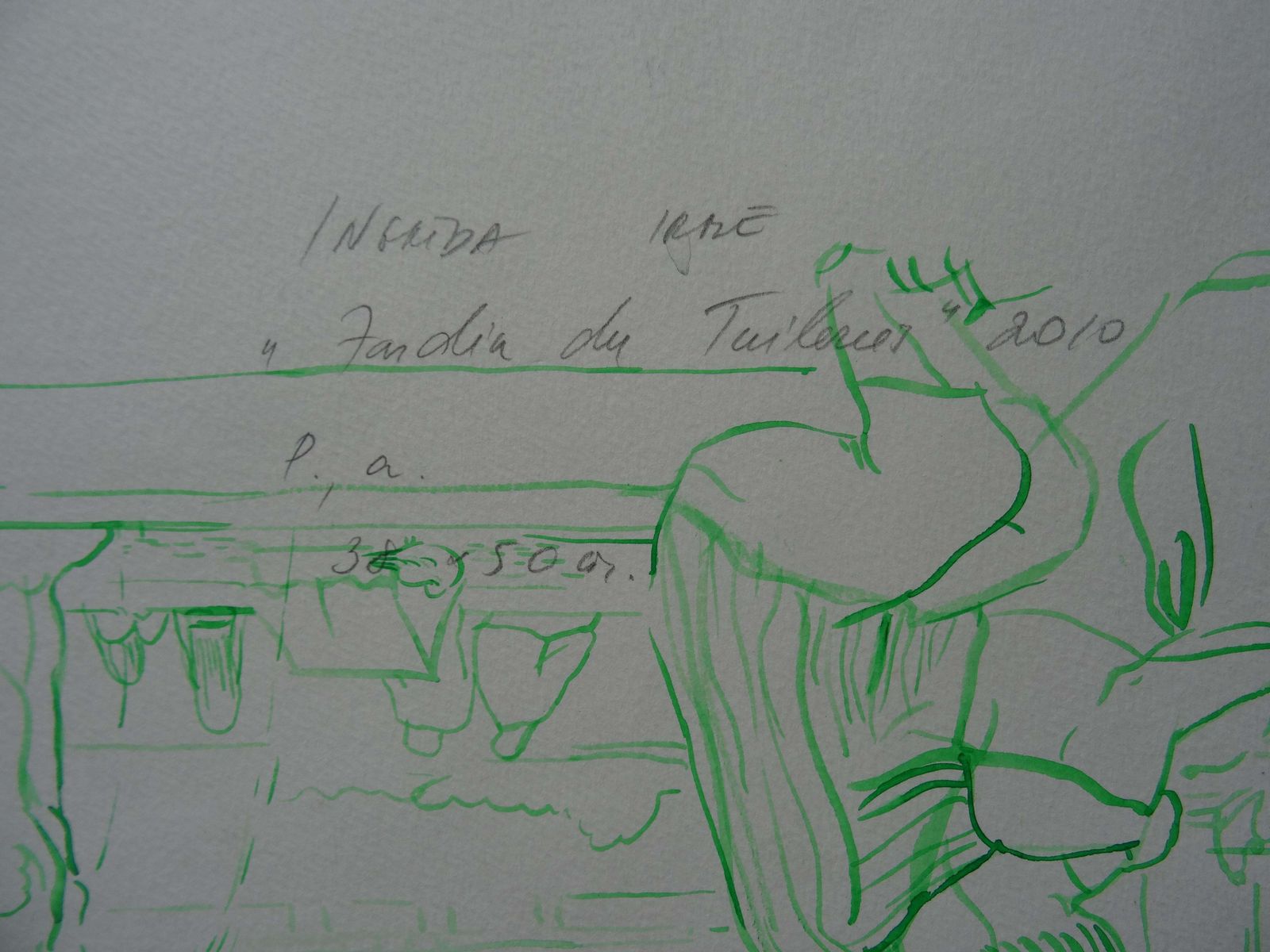 Ingrida Irbe Tuileries Garden. 2010. Watercolour On Paper photo vinterior