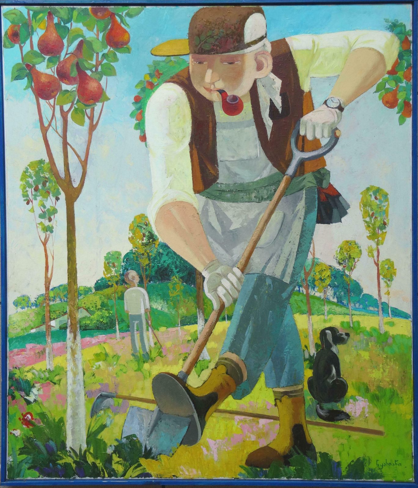 Nugzar Kakhiani (Kahiani) Gardener. 2018. Oil On Canvas, 70x60 Cm photo furniture