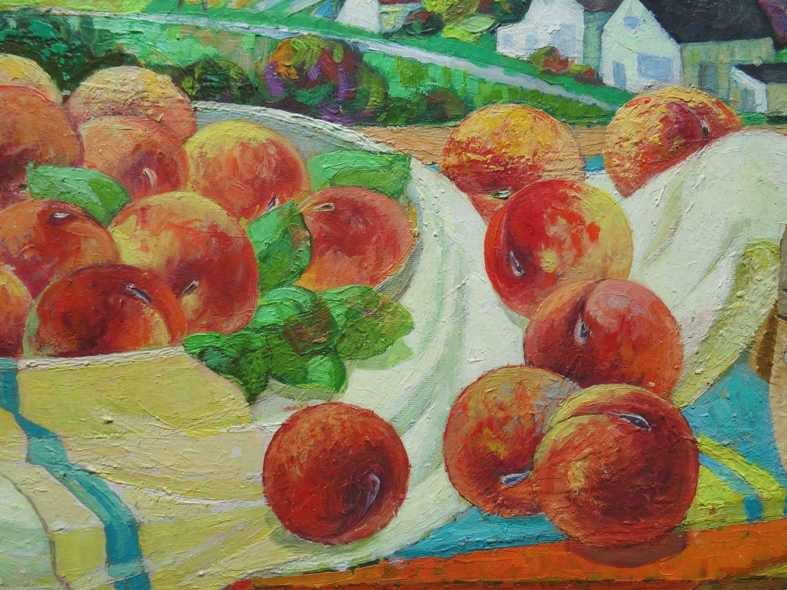 Nugzar Kakhiani (Kahiani) Peaches. 2020. Oil On Canvas photo for sale