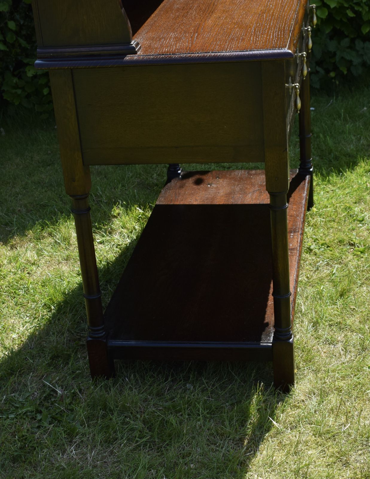 photo buy Early 20th Century Oak Dresser And Rack