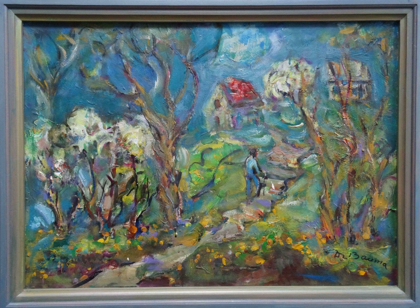 Dzidra Bauma Cherries Bloom. 2010, Acrylic On Paper photo furniture