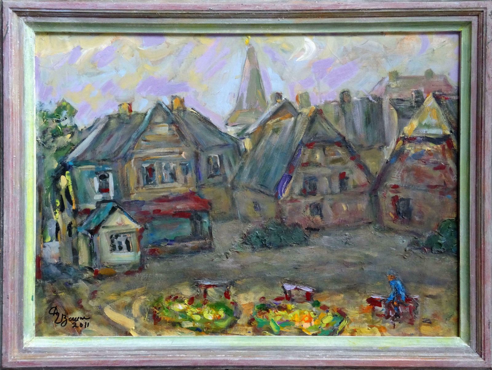 Dzidra Bauma Old Town. Catherine ''S Square. 2011, Acrylic On Paper photo furniture