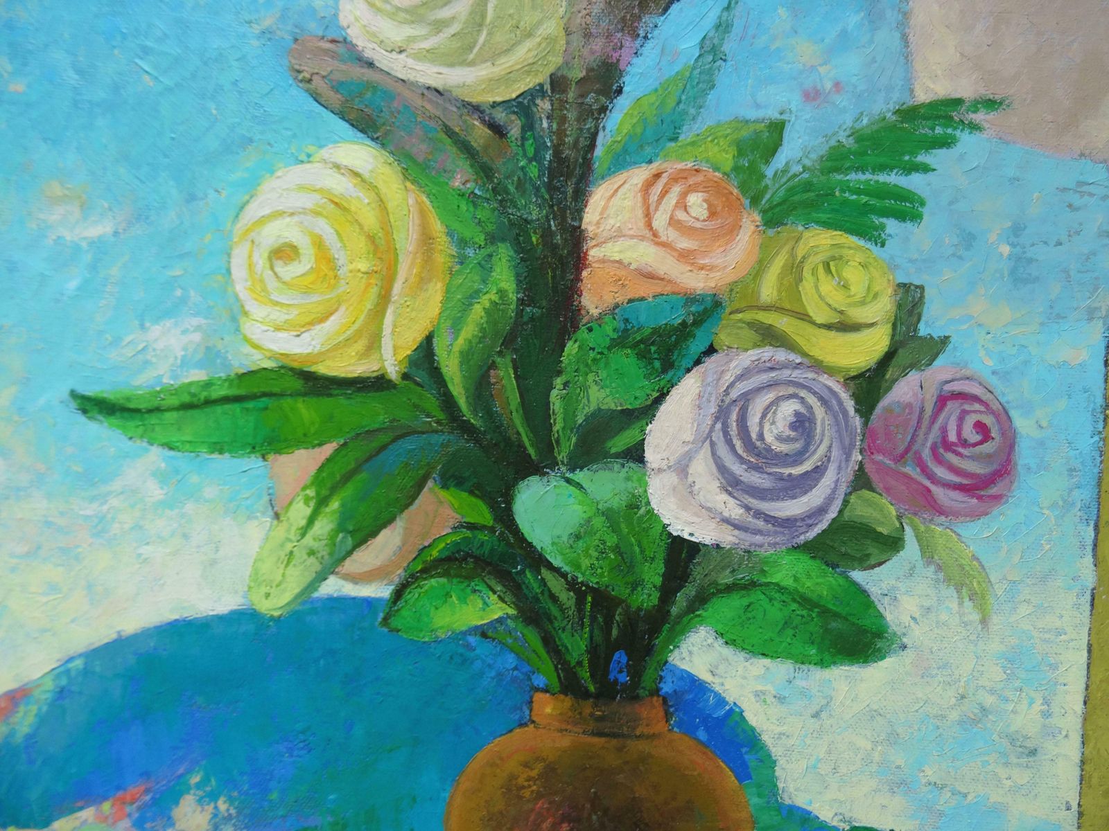Nugzar Kakhiani (Kahiani) Bright Still Life With Fruits And Vase. 2020. Oil On Canvas photo 2454.0