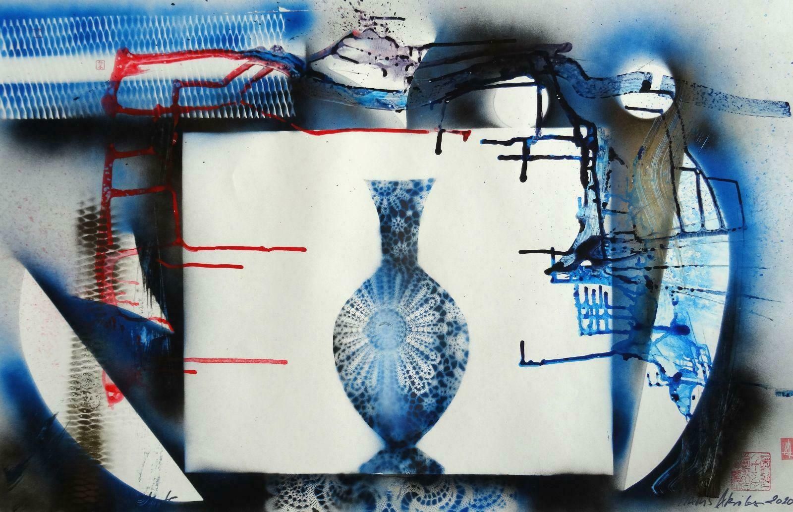 Maris Abilevs Terracotta. 2020. Paper, Ink, Mixed Media Art,