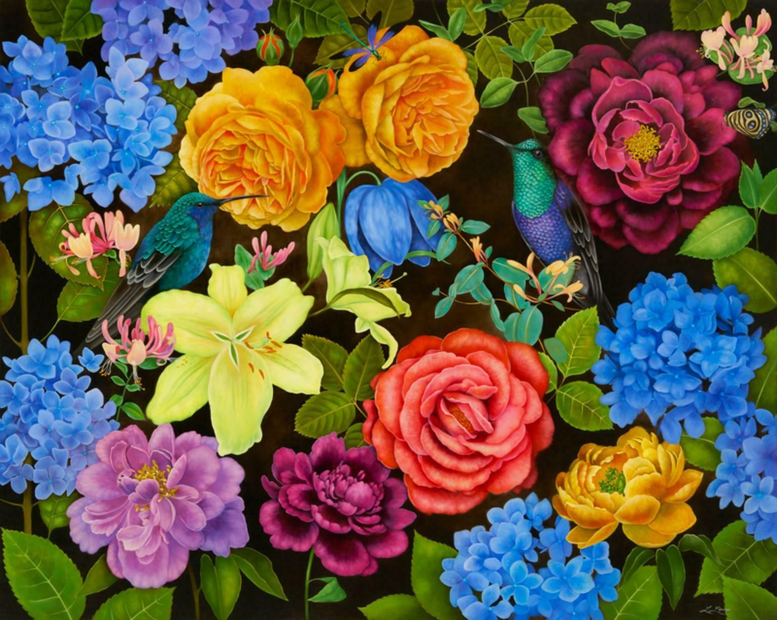 Liene Liepina Queen''S Garden, 2020. Oil On Canvas