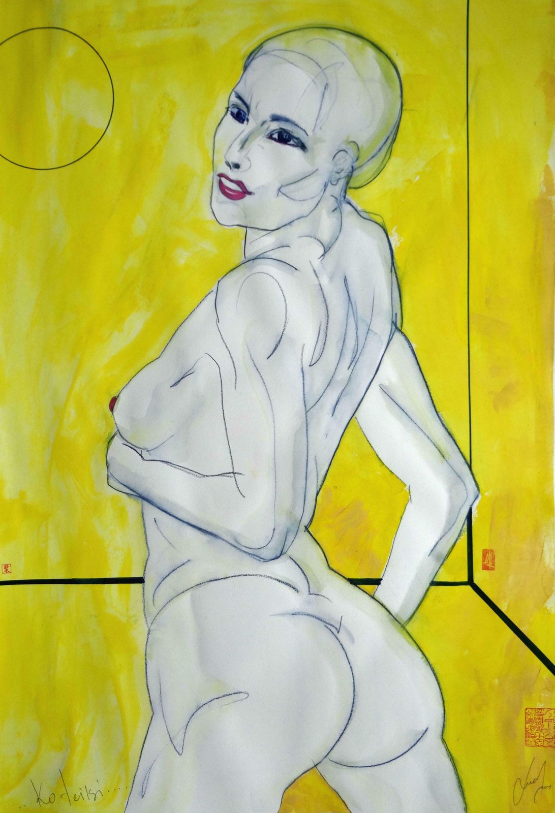Maris Abilevs What Will You Say? 2021. Paper, Mixed Media Art