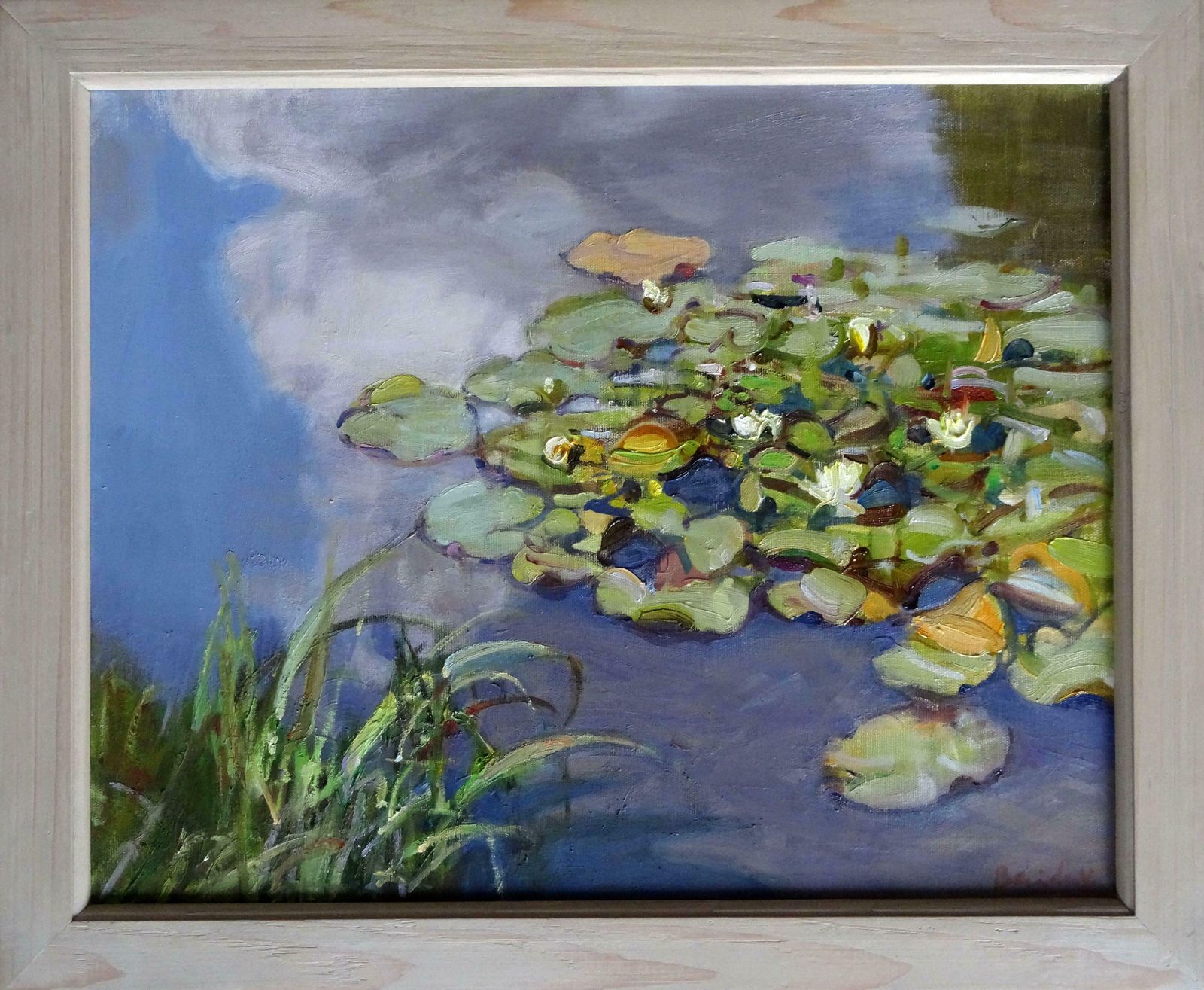 Valery Bayda After The Rain. Water Lilies. 2018, Oil On Canvas, photo furniture