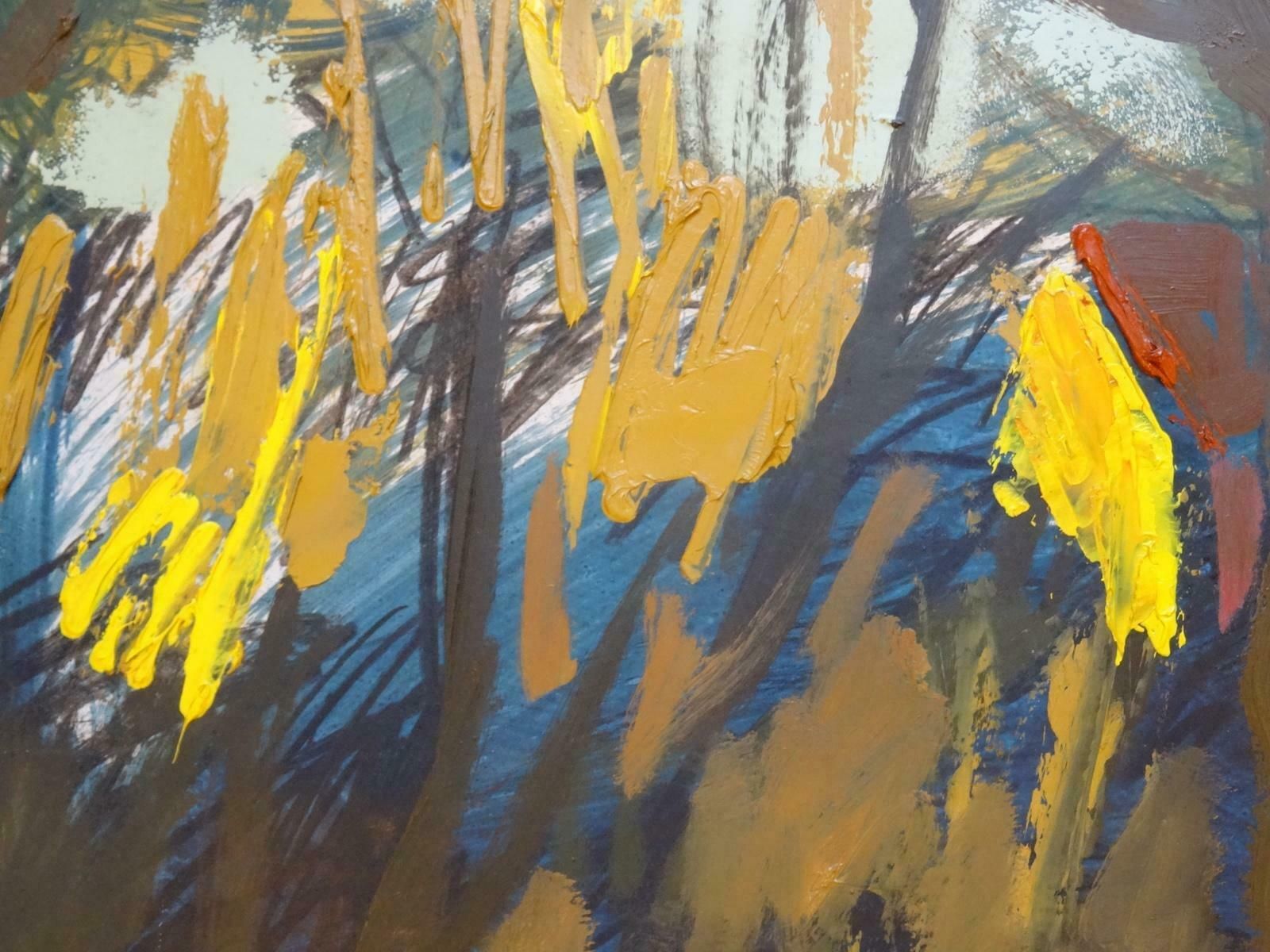 Alberts Paulins Street View At Spring. Oil On Cardboard photo 2979.0