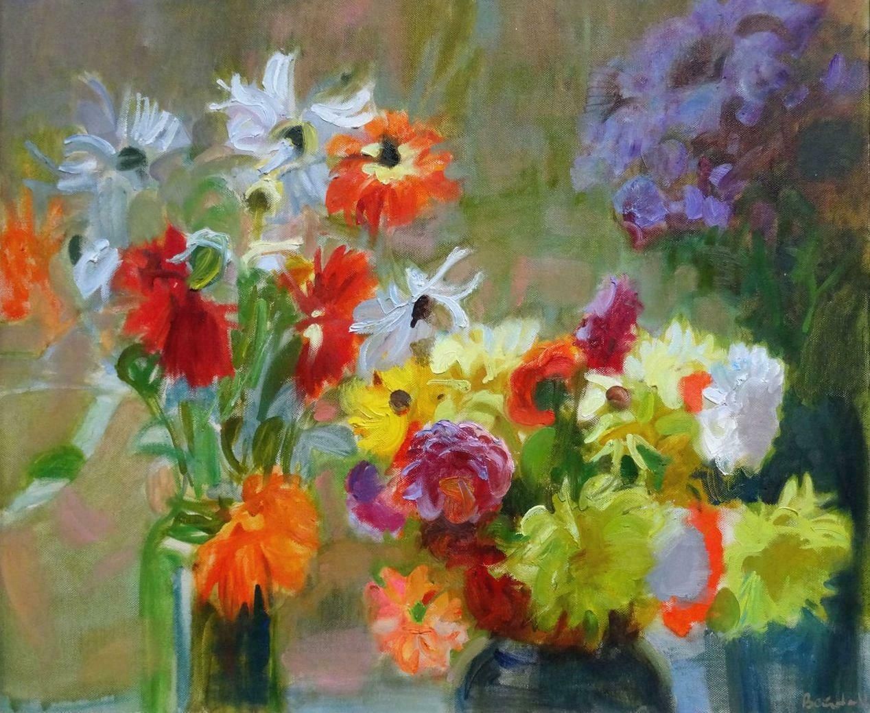 Valery Bayda Autumn Flowers. 2009. Oil On Canvas photo Art