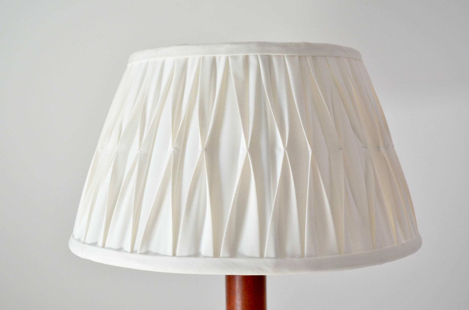 Vintage Brass With Wood Table Lamp With Fabric Pleated Shade Attributed To Temde Leuchten Germany, Hollywood Regency Style 1970s photo vinterior